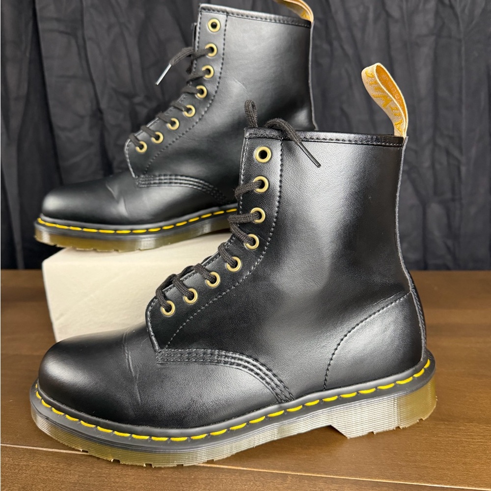 Dr Martens 1460 Airwalk Black Smooth Leather Boots, Size 10 Men’s, Women’s 11